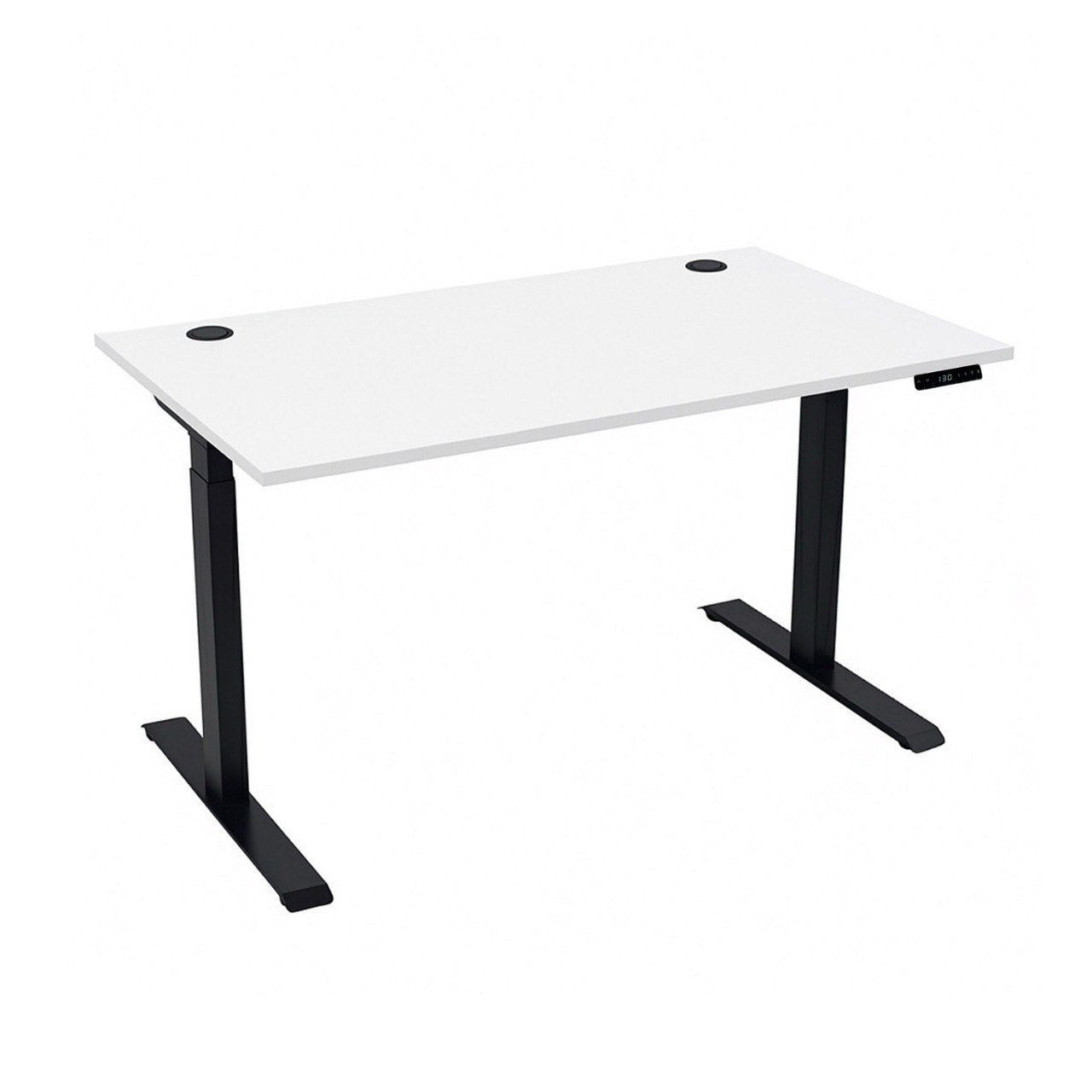 Стіл з електричним регулюванням висоти, двомоторний 3-ступеневий, із двома заглушками, 1600х800х638-1288 мм, НІКАН ГРУП (69913)